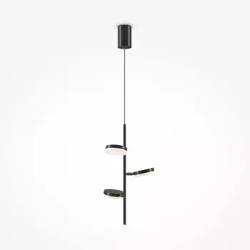 Светильник подвесной Maytoni MOD070PL-L18B3K, 3хLED, 18Вт, 35х35х150 см, 1100Лм, цвет чёрный