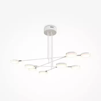 Светильник подвесной Maytoni MOD070PL-L48W3K, 8хLED, 49Вт, 55х107х61 см, 2600Лм, цвет белый