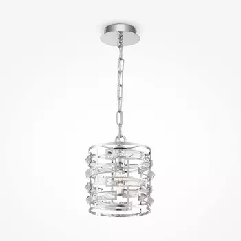 Светильник подвесной Maytoni MOD067PL-01CH, 1хE14, 60Вт, 20х20х72 см, цвет хром