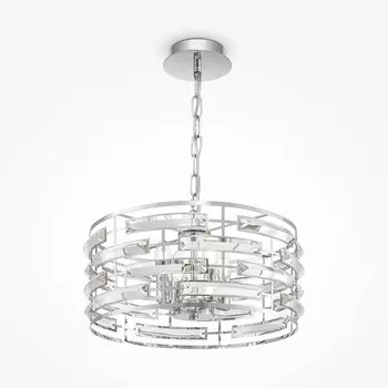 Светильник подвесной Maytoni MOD067PL-04CH, 4хE14, 60Вт, 42х42х79 см, цвет хром