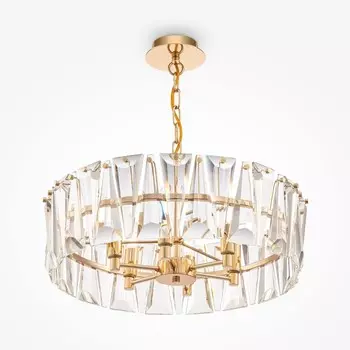 Светильник подвесной Maytoni MOD043PL-06G, 6хE14, 60Вт, 51,7х51,7х66,8 см, цвет золото