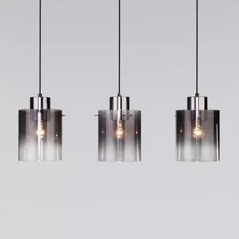 Подвесной светильник со стеклянными плафонами Trim, 40Вт, E27, 69x15 см