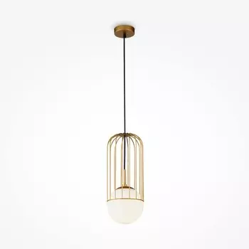 Светильник подвесной Maytoni P362PL-01G, 1хE27, 60Вт, 15х15х170 см, цвет золото