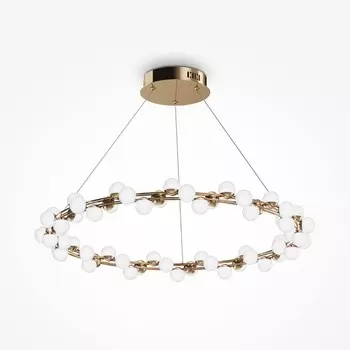 Светильник подвесной Maytoni MOD081PL-L60G3K, LED, 68Вт, 80х80х124 см, 5000Лм, цвет золото