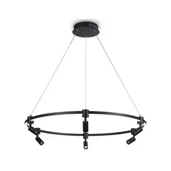 Подвесной управляемый светодиодный светильник Ambrella light, LineTech, FL5299, LED, 74 Вт, 5550Lum, 3000-6400К, цвет чёрный