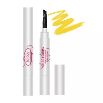 Подводка для глаз Estrade Color Fantasy, водостойкая, кремовая, тон 02 жёлтый