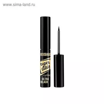 Подводка для глаз жидкая Luxvisage Super Stay, тон ультра черный