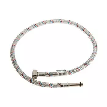 Подводка для смесителя "СТМ", 1/2"xМ10, 80 см, нерж.сталь, длинный штуцер