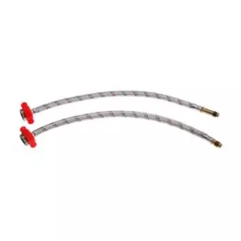 Подводка для смесителя ZEIN, гайка 1/2", штуцер М10, 40 см, ключ для монтажа, набор 2 шт.