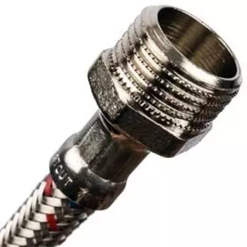 Подводка для воды STOUT SHF-0086-081515, 1/2"х1/2", наружная/внутренняя резьба, 50 cм, сталь