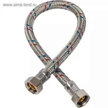 Подводка для воды STOUT SHF-0095-081010, внутр./внутр. резьба, 3/8"х3/8", 40 cм, сталь