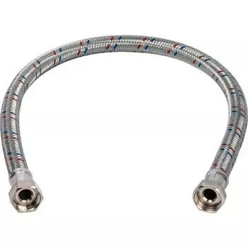 Подводка для воды STOUT SHF-0147-182525, внутренняя/внутренняя резьба, 1"х1", 80 cм, сталь