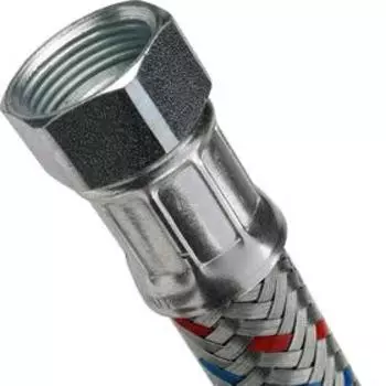 Подводка для воды STOUT SHF-0208-182020, 3/4"х3/4", наружная/внутренняя резьба, 80 cм, сталь