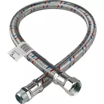 Подводка для воды STOUT SHF-0215-182020, наружная/внутр. резьба, 3/4"х3/4", 150 cм, сталь