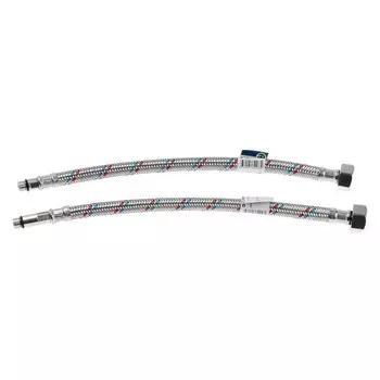 Подводка гибкая для смесителя AQUALINE, 30 см, комплект 2 шт.