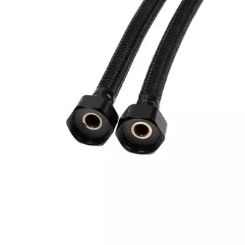 Подводка гибкая для смесителя ZEIN engr, нейлон, 1/2", М10, 30 см, набор 2 шт., черная