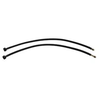 Подводка гибкая для смесителя ZEIN engr, нейлон, 1/2", М10, 60 см, набор 2 шт., черная