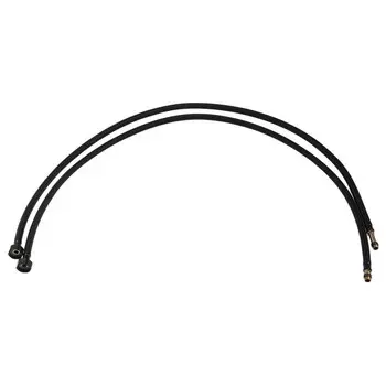 Подводка гибкая для смесителя ZEIN engr, нейлон, 1/2", М10, 100 см, набор 2 шт., черная