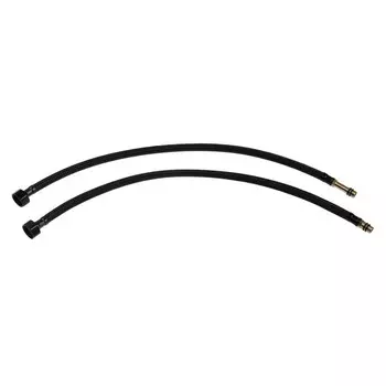 Подводка гибкая для смесителя ZEIN engr, нейлон, 1/2", М10, 50 см, набор 2 шт., черная