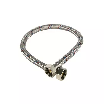 Подводка гибкая для воды TAEN, 1/2", внутренняя/внутренняя резьба, латунная гайка, 100 см