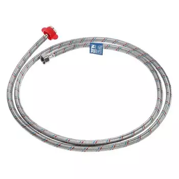 Подводка гибкая для воды ZEIN engr, 1/2", гайка-гайка, 200 см, с ключом для монтажа