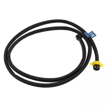 Подводка гибкая для воды ZEIN engr, нейлон, 1/2", гайка-штуцер, 200 см, с ключом, черная