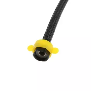 Подводка гибкая для воды ZEIN engr, нейлон, 1/2", гайка-гайка, 50 см, с ключом, черная