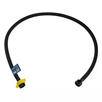 Подводка гибкая для воды ZEIN engr, нейлон, 1/2", гайка-гайка, 100 см, с ключом, черная