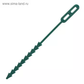 Подвязки для растений, длина 12.5 см, набор 100 шт, зелёные, GRINDA