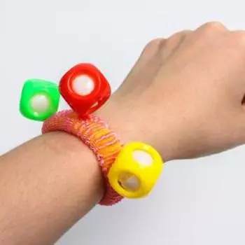 Погремушка - браслет Крошка Я «На ручку», 3 бубенчика, от 3 мес., МИКС