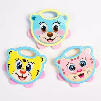 Погремушка - бубен Крошка Я «Малыши», от 3 мес., МИКС