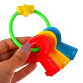 Погремушка Крошка Я «Ключики яркие», от 3 мес.