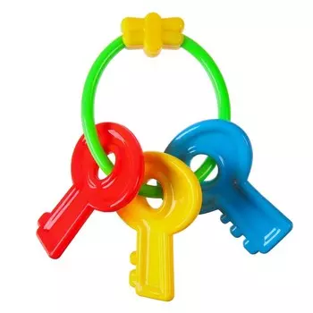 Погремушка Крошка Я «Ключики яркие», от 3 мес.