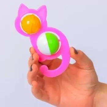 Погремушка «Кошечка», цвет МИКС, Аэлита