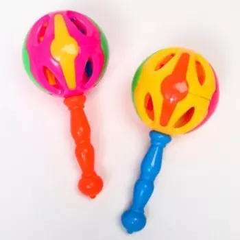 Погремушка Крошка Я «Яркий маракас», 17 см, МИКС