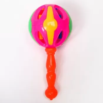 Погремушка Крошка Я «Яркий маракас», 17 см, МИКС