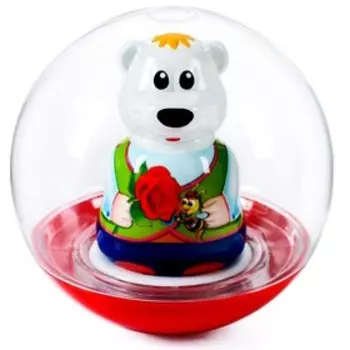 Погремушка-неваляшка «Мишка», в пакете, цвета МИКС