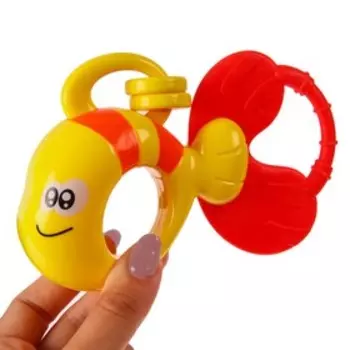 Погремушка «Рыбка» с эластичными элементами, Крошка Я