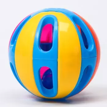 Погремушка «Яркий шар», цвет МИКС, Крошка Я