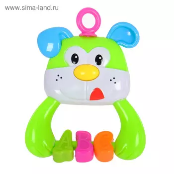 Погремушка «Собачка», цвет МИКС, Крошка Я