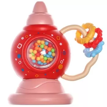 Погремушка Крошка Я «Труба», от 3 мес., красный