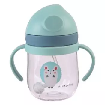 Поильник с силиконовой трубочкой, 250 мл., цвет МИКС