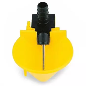 Поилка чашечная, с креплением на сетку, d = 52 мм, пластик