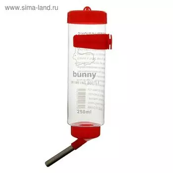 Поилка для грызунов 250 мл, 16.55 см, микс цветов