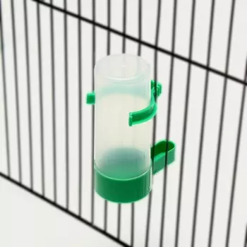 Поилка/кормушка для птиц 412 см, 140 мл, зелёная