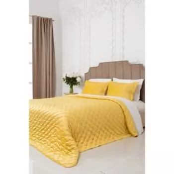 Покрывало 250х260 - 2(50х70) Ansel Желтый