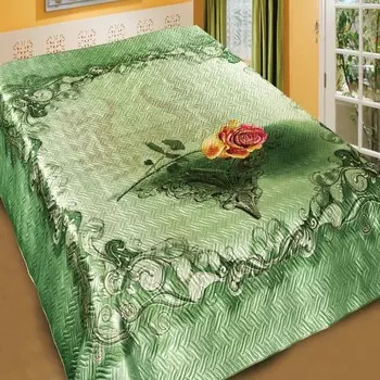 Покрывало 3D Marianna евро Жизель 200х220 см, искуственный шёлк, 100% полиэстер