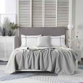 Покрывало «Аманда», размер 160х220 см, цвет серый