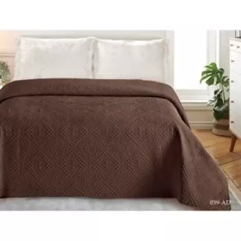 Покрывало «Андора», размер 220 × 240, цвет коричневый