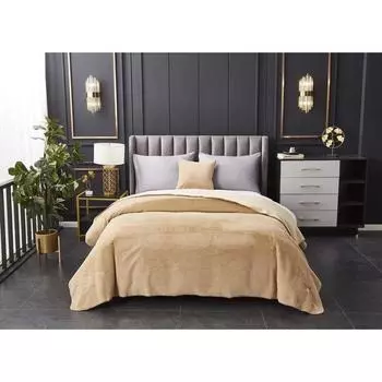 Покрывало «Антуан», размер 160х220 см, цвет бежевый